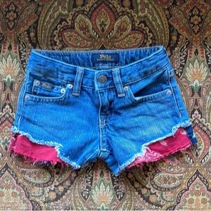 Ralph Lauren Blue Denim Shorts Girls Sz 3T